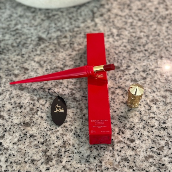 Christian Louboutin Rouge Lipstick with Gold Cap NWT - Picture 9 of 10